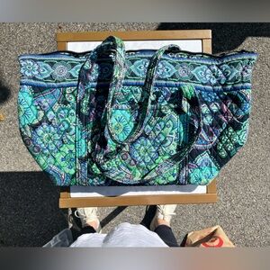 Vera Bradley weekender bag in blue paisley